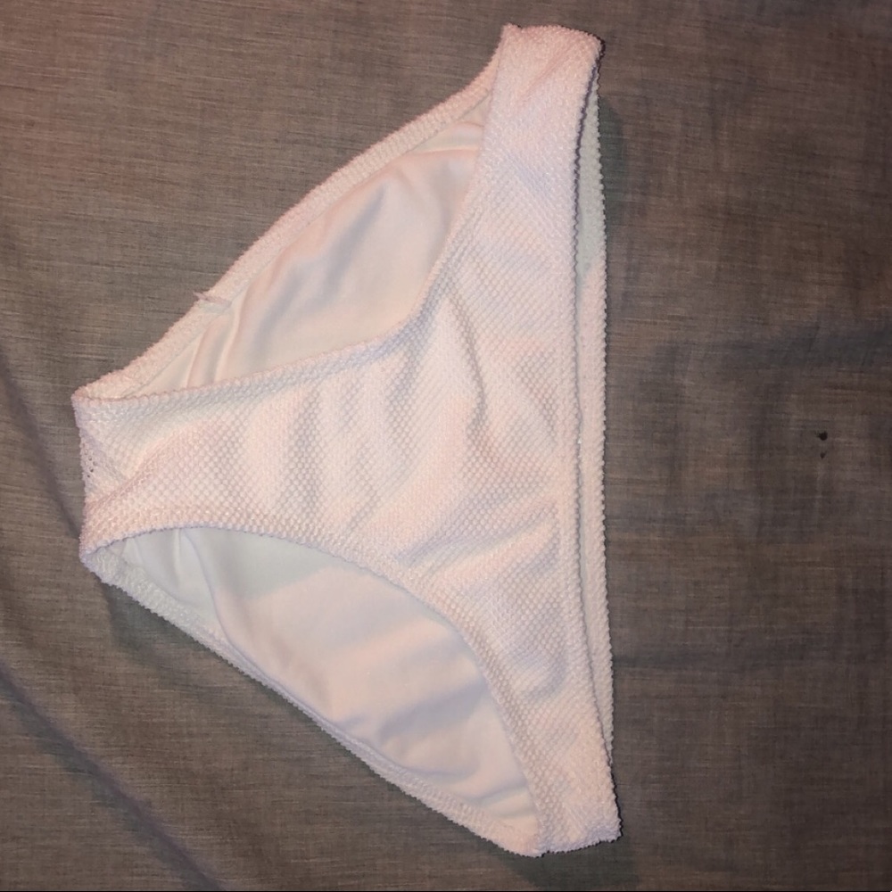 white bikini bottoms